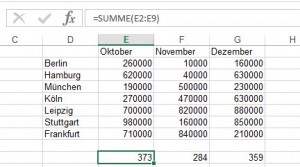 Excel will nicht mehr (richtig) rechnen.