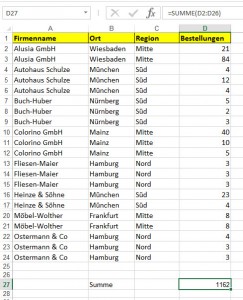 Die Summe rechnet falsch.