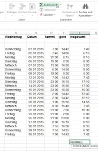 Excel weigert sich Stunden zu summieren.