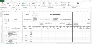 Die Linie in Excel