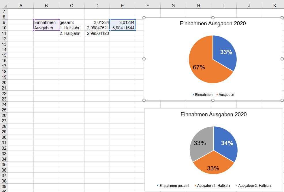 Prozent Excel Nervt