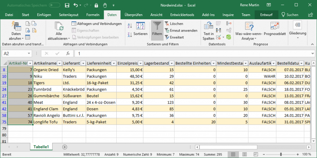 Numerische Zahl Excel nervt
