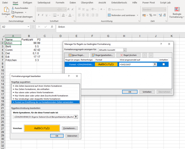 Verknüpfung Excel nervt