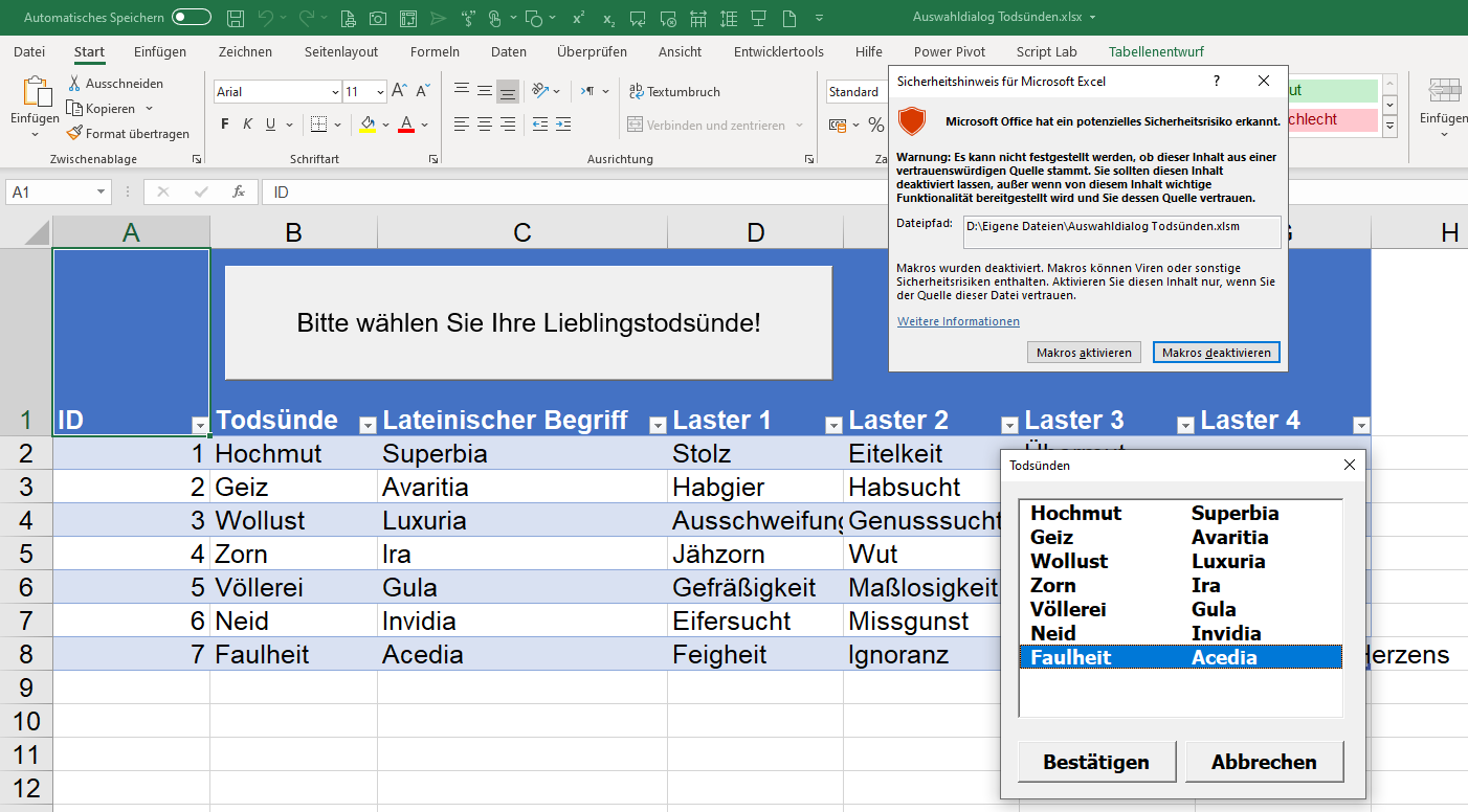 Wir Haben Ein Problem Bei Einigen Inhalten Erkannt Excel Microsoft Office hat ein potenzielles Sicherheitsrisiko erkannt