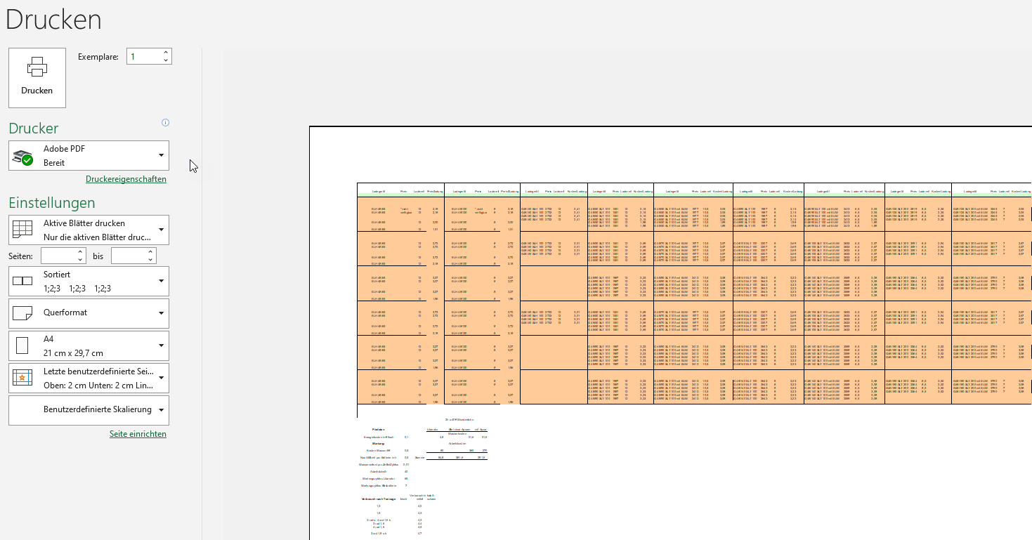 A0 – Excel nervt